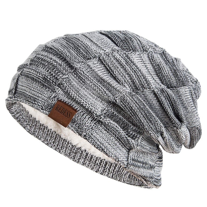 REDESS Beanie Hat for Men and Women Winter Warm Hats Knit Slouchy Thick Skull Cap - Image 1